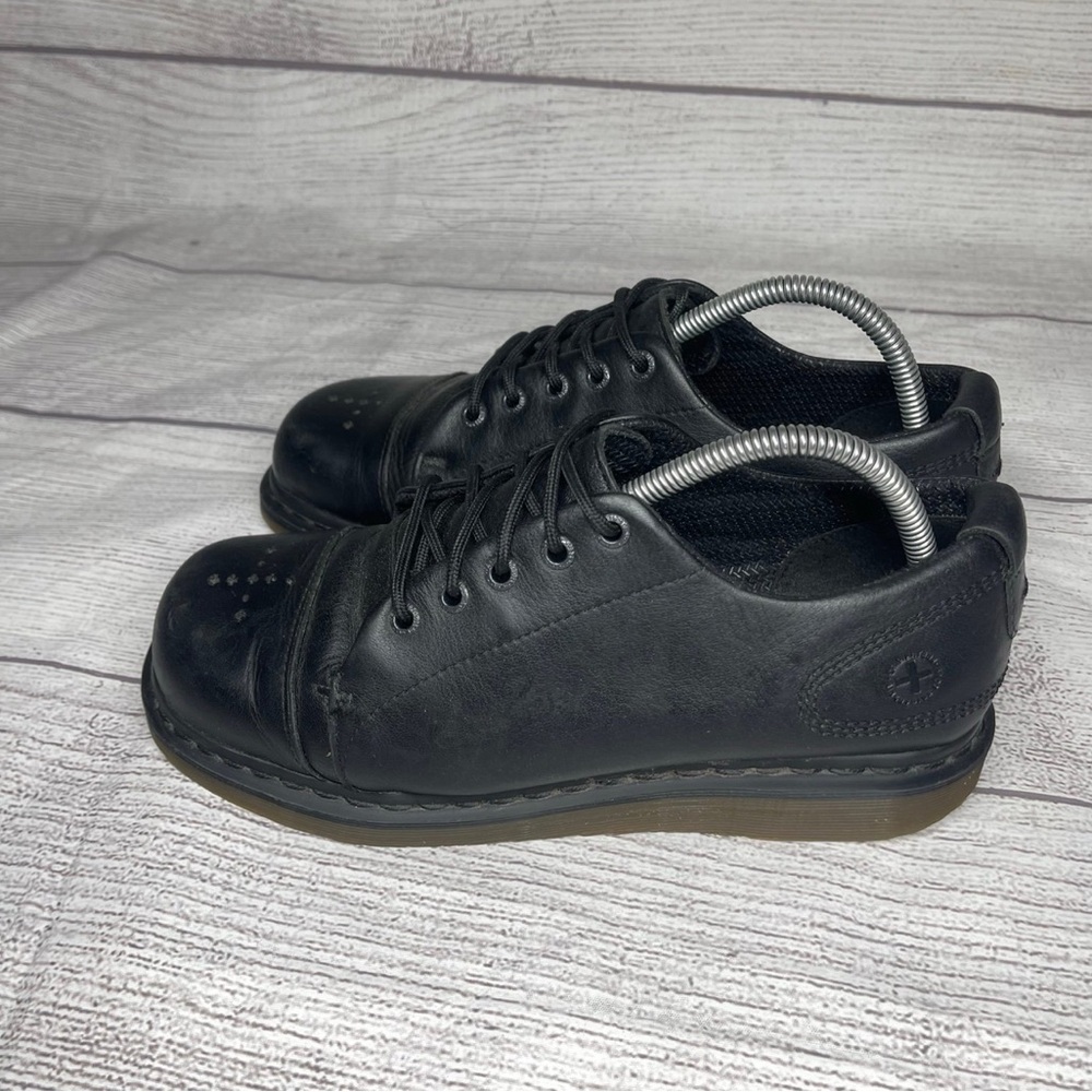 Dr. Martens Black Celia Leather Oxfords AW004 - Picture 3 of 6